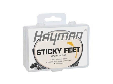 Hayman Sticky Feet drumdemper drumgel, 5 stuks geel / Moongel