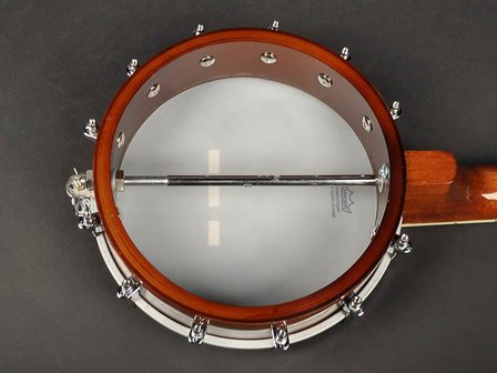 Richwood Master Series ukulele banjo. open achterkant