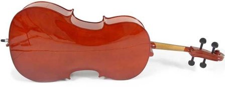 Cello 1/8 (kindermaat vanaf ca 4 jaar) incl gevoerde hoes, strijkstok