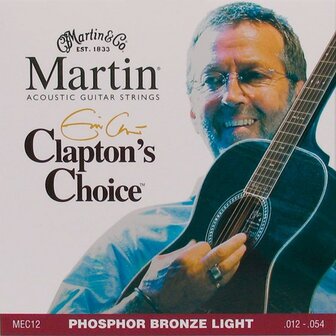 Martin, Clapton &#039;s Choice voor akoestische gitaar, phosphor bronze, 012 of 013