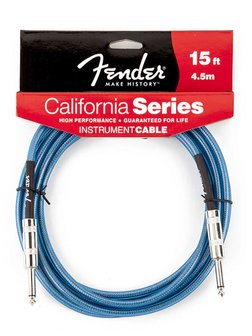 Fender California instrumentkabel, 4,5 meter Lake Placid Blue