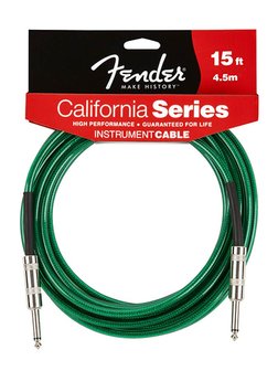 Fender California instrumentkabel, 4,5 meter surfgreen