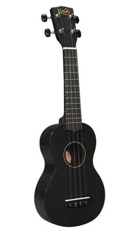 Korala/Mahalo sopraan ukulele met hoes, zwart