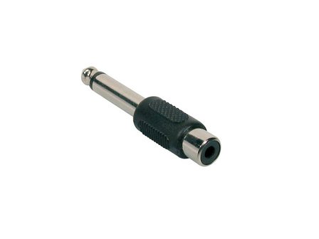 Verloop / adapter RCA female / jack 6,3 mm