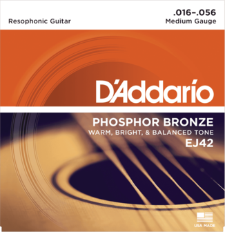 D&#039;Addario EJ42 snarenset voor resonator / resophonic gitaar 