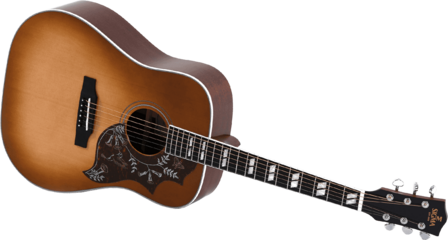 Sigma DM-SG5+ Hummingbird Cherry Sunburst, electro-akoestisch, nu met gevoerde hoes