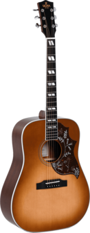 Sigma DM-SG5+ Hummingbird Cherry Sunburst, electro-akoestisch, nu met gevoerde hoes