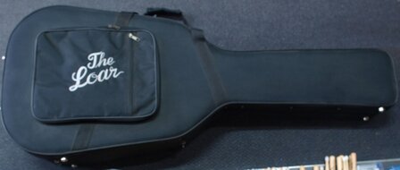 The Loar Archtop Semi-Acoustic Guitar LH-600-BK met case, electro-acoustic