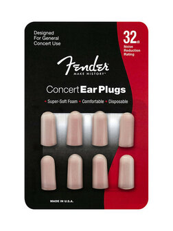 Fender foam earplugs gehoorbeschermers, 4 paar