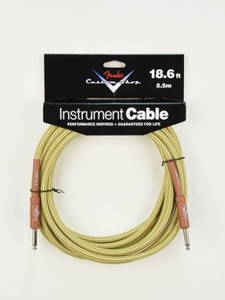 Fender Custom Shop Series Tweed instrument kabel, diverse lengtes