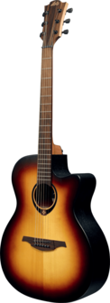 L&acirc;g Tramontane T70 Auditorium met cutaway, electro-akoestisch, Brownburst