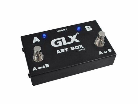 GLX ABY switch box, selecteer tussen 2 geluidsbronnen of 2 uitgangen