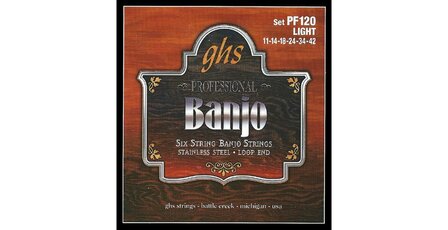 GHS Professional PF120 stainless steel voor 6-snarige banjo 011-042