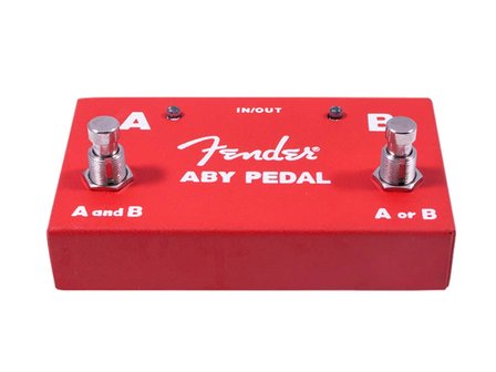 Fender ABY switch pedal, red