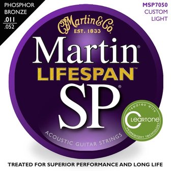 Martin SP Lifespan, Phosphor Bronze, diverse maten, Gecoate snaren SP7..00