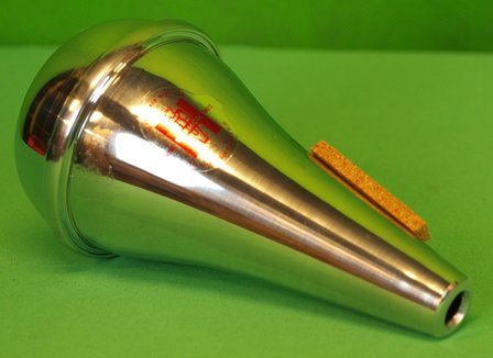 Trompetdemper Harmon French line, straight aluminium, gewelfde vorm