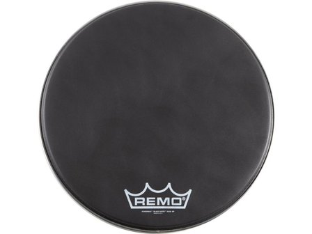 Remo powermax black suede 24 inch bassdrumvel