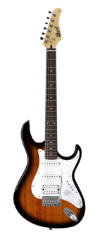 Cort G110 e-gitaarpakket 2tone sunburst met Cort CM15 combo versterker