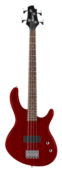 CORT Basgitaar, Action Junior, Open Pore, Black Cherry