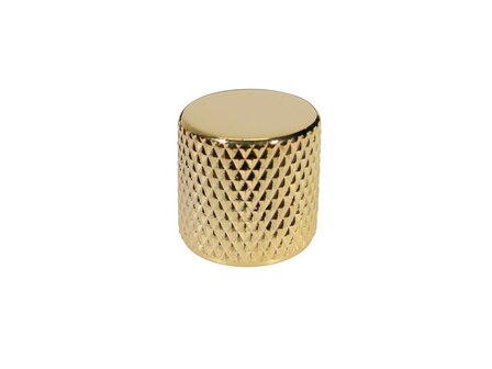 1x dome knob, metal, push on, gold