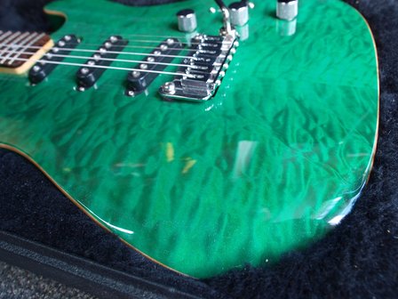 G&amp;L Legacy S500 DLX Clear Forest Green RW USA met certificaat van echtheid