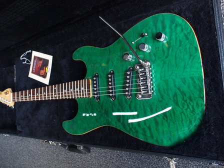 G&amp;L Legacy S500 DLX Clear Forest Green RW USA met certificaat van echtheid