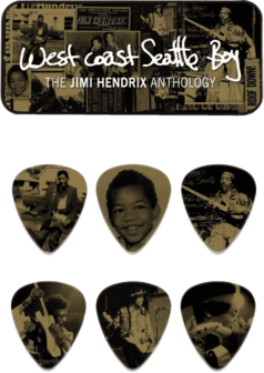 Dunlop plectrums Jimi Hendrix - Doos met 6, West Coast Boy