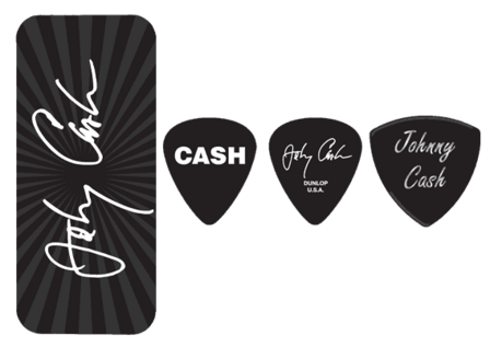 Dunlop plectrums Johnny Cash - Doos met 6, Signature