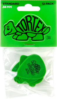 Dunlop plectrums, 12 stuks Tortex Standaard, dikte 0.88