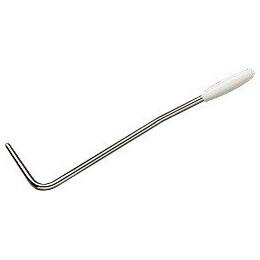 Tremolo arm chroom, white cap, M5 