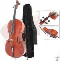 Cello 1/4 (kindermaat) incl gevoerde hoes, strijkstok