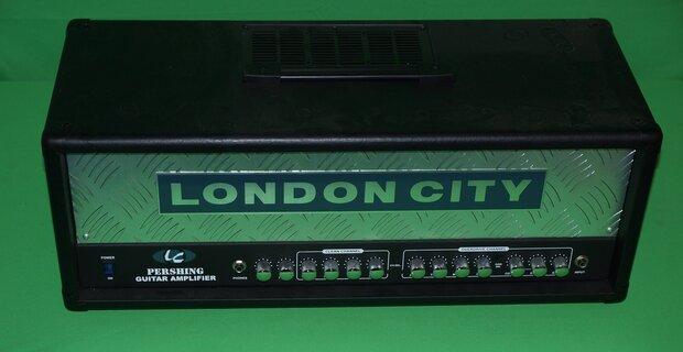 London City Pershing top 100W traanplaat met footswitchaansluiting, showroommodel