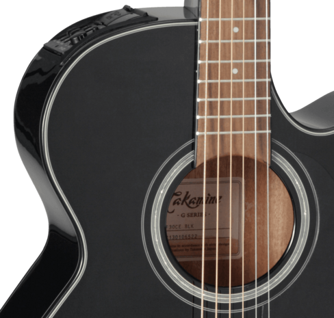 Takamine GF30CEBLK electro-akoestische Folk gitaar met cutaway