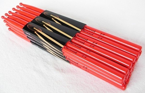 Drumsticks 5A of 5B Rood, 1 paar