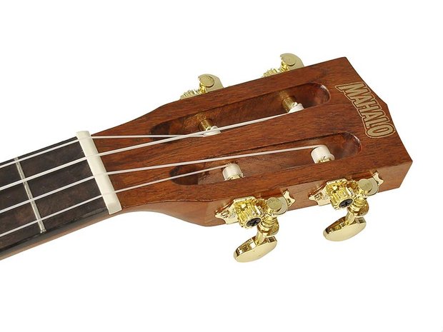 Mahalo Java MJ3 Tenor ukulele electro-akoestisch, Transparant Bruin met hoes