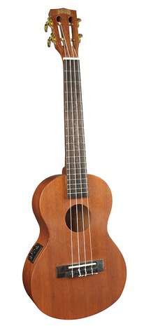 Mahalo Java MJ3 Tenor ukulele electro-akoestisch, Transparant Bruin met hoes