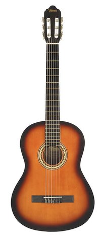Valencia VC204 volwassen maat klassieke gitaar, sunburst
