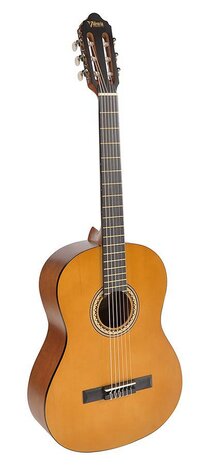 Valencia VC204H volwassen maat klassieke gitaar met extra slanke hals, naturel