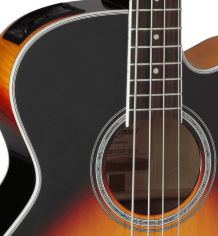 Takamine GB72CEBSB electro-akoestische basgitaar Brown Sunburst