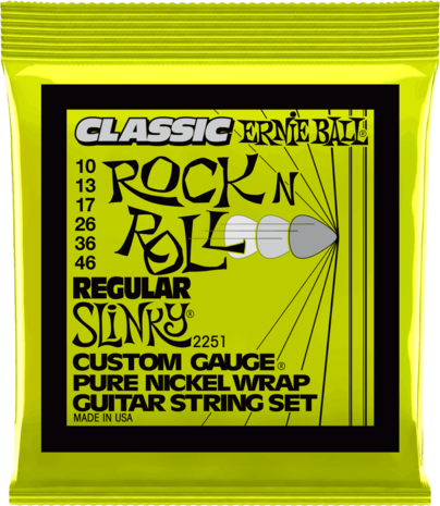 Ernie Ball 2251 slinky classic Rock 'n Roll 010-013-017-026-036-046