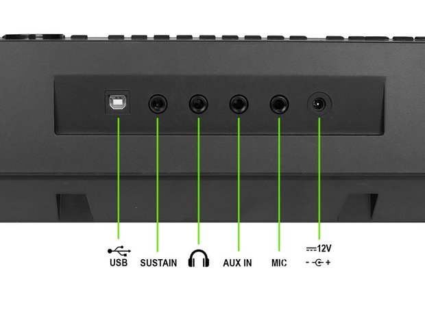 Medeli M331 electronisch keyboard, 61 toetsen, 2x3 Watt