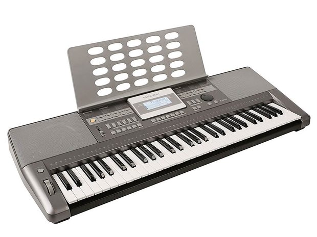 Medeli A100S keyboard Silver, 61 toetsen, met adapter