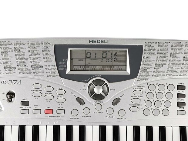 Medeli MC37A electronisch keyboard, 49 toetsen