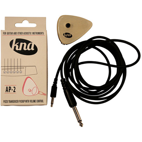 KNA AP-2 piezo pickup met volumeregeling, voor gitaar, ukulele, enz