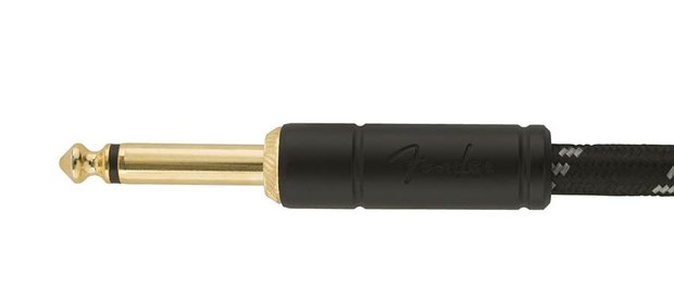 Fender Deluxe Series instrument cable, 1.5 meter black tweed