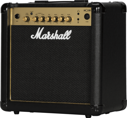 Marshall MG15GR, 15W Combo gitaarversterker zwart/goud met reverb