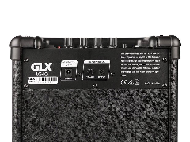 GLX LG-10 10W electrische gitaar versterker met distortion en equaliser