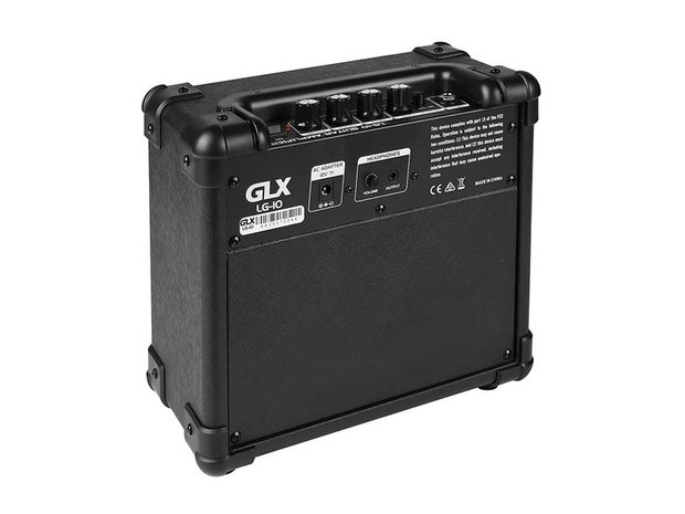 GLX LG-10 10W electrische gitaar versterker met distortion en equaliser