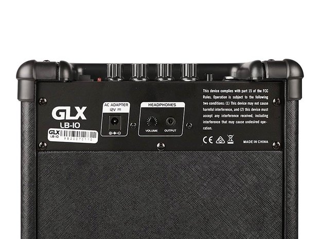 GLX LB-10 electrische basgitaar versterker met volume boost en equaliser 