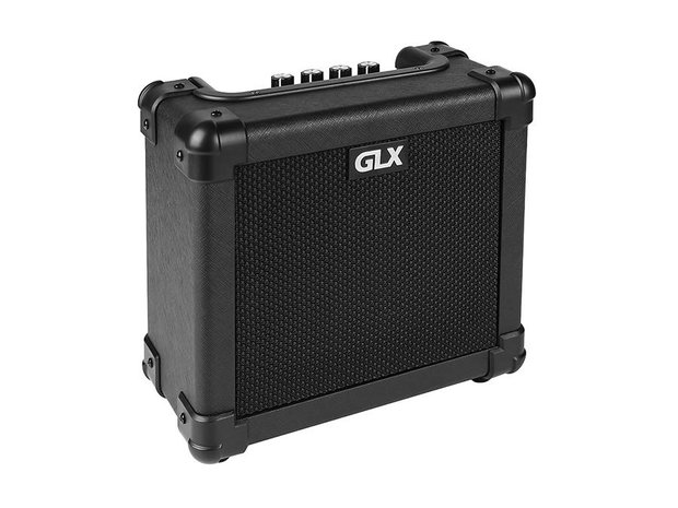 GLX LB-10 electrische basgitaar versterker met volume boost en equaliser 